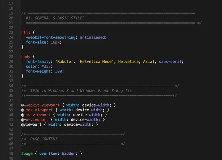 CSS Structure - 雷胜
